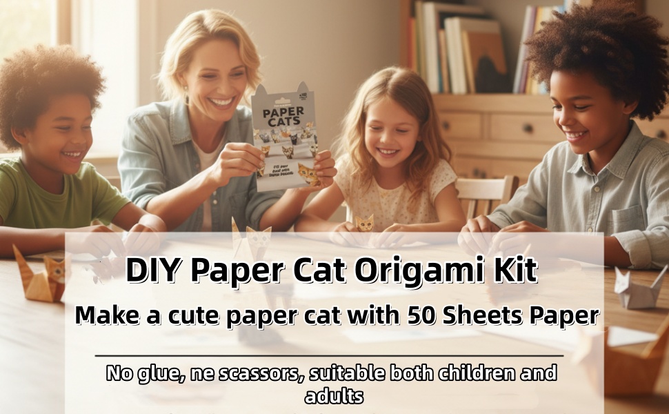 DIY Paper Cats Origami Kit